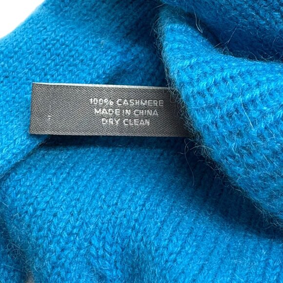 Ann Taylor Blue 100% Cashmere Long Gloves - Picture 4 of 5